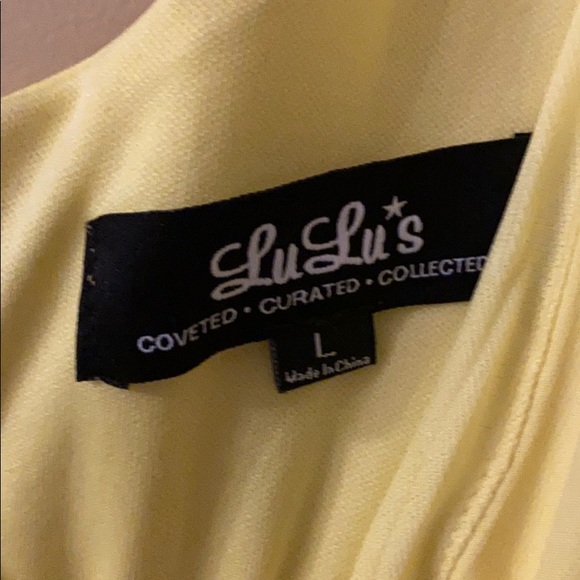 LuLu’s Yellow Tiered Dress - Picture 3 of 3